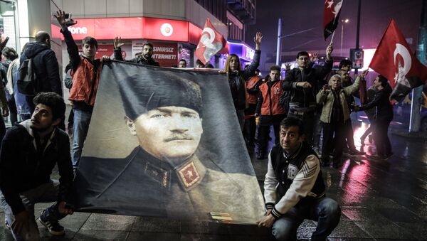 Protestas contra el referéndum en Turquía (archivo) - Sputnik Mundo