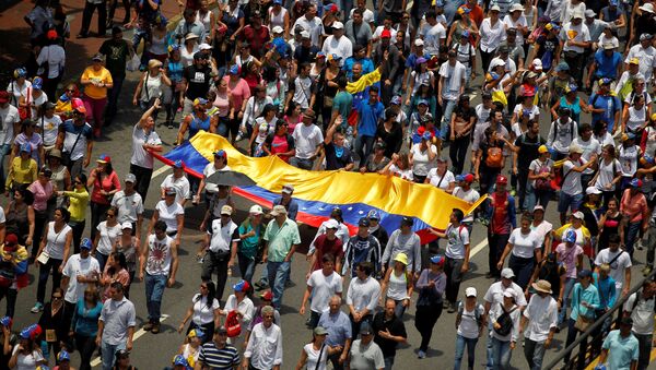 Manifestación de la oposición en Venezuela (archivo) - Sputnik Mundo