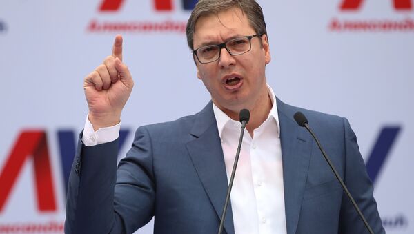 Aleksandar Vucic, primer ministro y presidente electo de Serbia - Sputnik Mundo