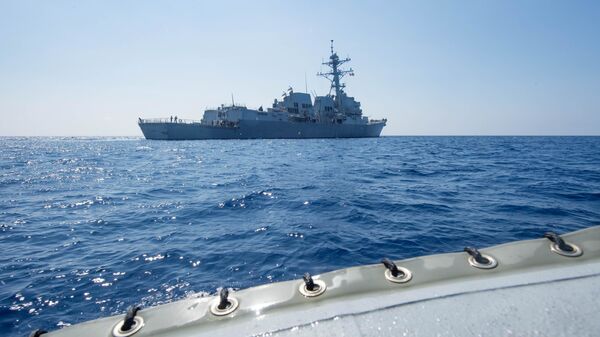 Destructor estadounidense USS Dewey en el mar del Sur de China - Sputnik Mundo