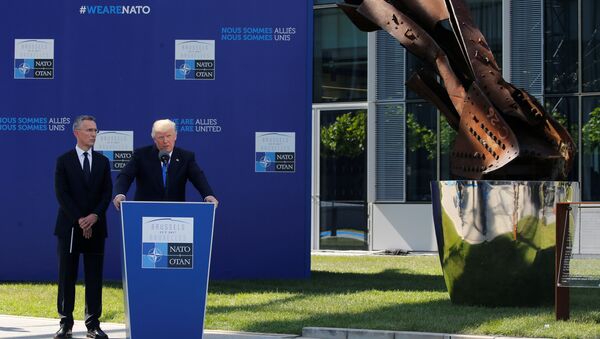 Donald Trump en la cumbre de la OTAN - Sputnik Mundo