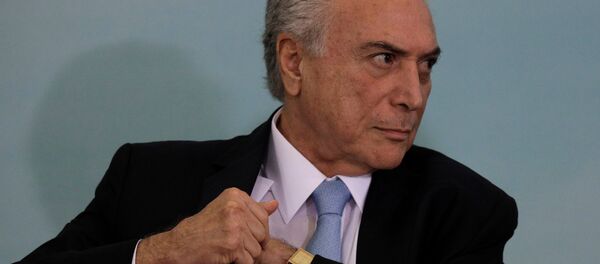 Michel Temer, presidente de Brasil (archivo) Michel Temer, presidente de Brasil (archivo) - Sputnik Mundo