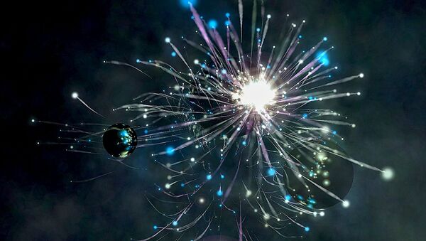 Una explosión cósmica (ilustración) - Sputnik Mundo