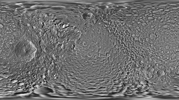 El mapa de Mimas, registrado por la sonda Cassini - Sputnik Mundo
