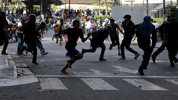 Protesta en Venezuela (archivo) - Sputnik Mundo