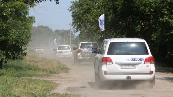 Un cortejo de OSCE en Donbás - Sputnik Mundo