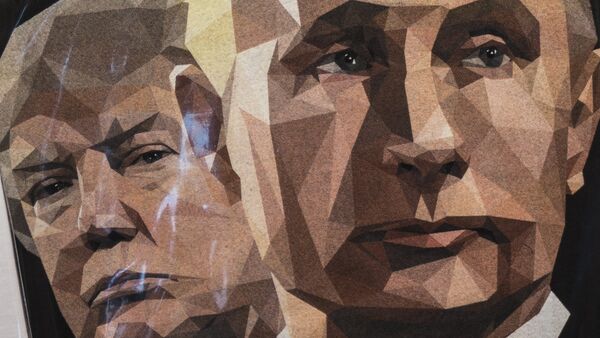 Una ilustración de Donald Trump, presidente de EEUU, y Vladímir Putin, presidente de Rusia - Sputnik Mundo