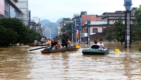 Inundación en China - Sputnik Mundo