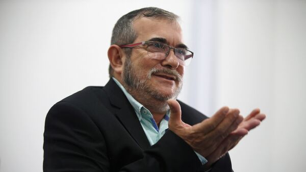 El máximo líder de las FARC, Rodrigo Londoño, alias Timochenko - Sputnik Mundo