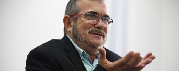 El máximo líder de las FARC, Rodrigo Londoño, alias Timochenko El máximo líder de las FARC, Rodrigo Londoño, alias Timochenko - Sputnik Mundo