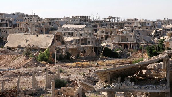 Edificios destruidos en Deraa, Siria - Sputnik Mundo