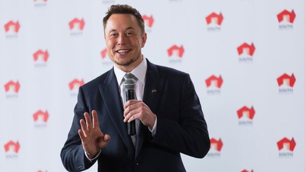 Elon Musk, fundador de Tesla y SpaceX, durante una conferencia de prensa acerca de su proyecto de energía renovable en Australia - Sputnik Mundo