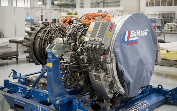 El motor SaM-146 en la planta Saturn - Sputnik Mundo
