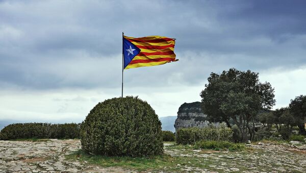 La bandera independista de Cataluña - Sputnik Mundo