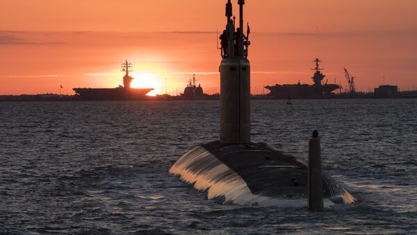 El USS Washington, submarino de clase Virginia de la Marina de Guerra de Estados Unidos - Sputnik Mundo