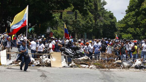 Manifestaciones en Venezuela - Sputnik Mundo