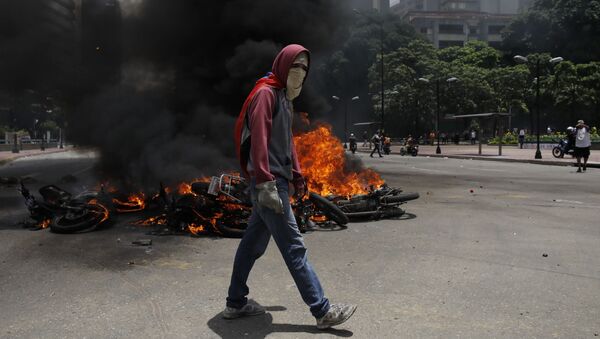Manifestaciones en Venezuela - Sputnik Mundo