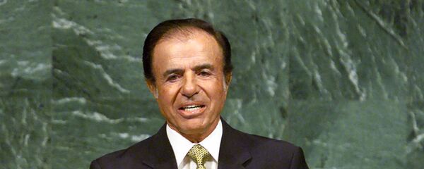 Carlos Menem, expresidente de Argentina Carlos Menem, expresidente de Argentina - Sputnik Mundo