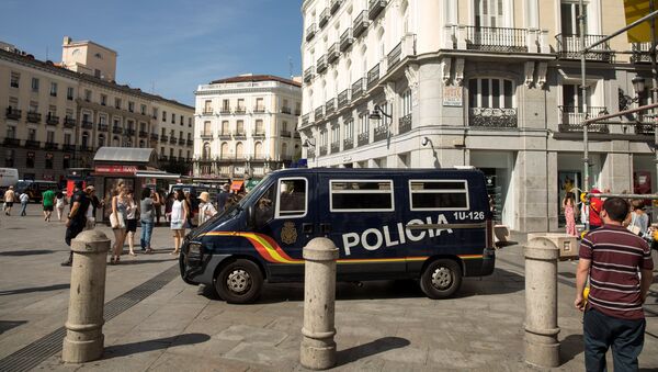 La Policía española en Madrid - Sputnik Mundo