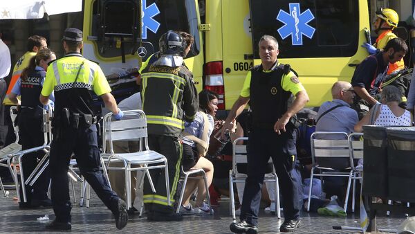 Los heridos del atentado de Barcelona - Sputnik Mundo