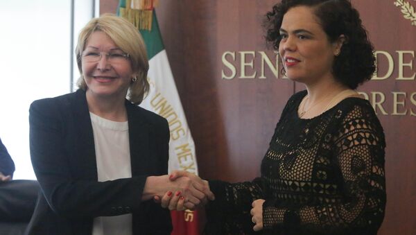 Luisa Ortega, exfiscal general de Venezuela y Mariana Gómez del Campo, senadora mexicana - Sputnik Mundo
