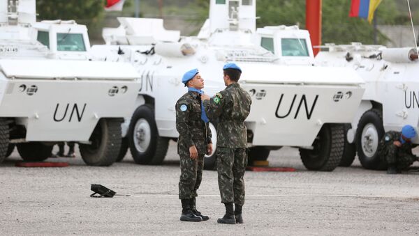 Los cascos azules de la ONU (archivo) - Sputnik Mundo