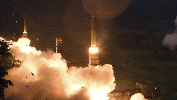 Lanzamiento de misiles surcoreanos (archivo) - Sputnik Mundo