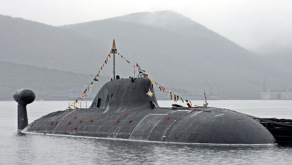 Un submarino nuclear ruso de clase Akula - Sputnik Mundo
