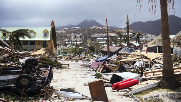 Daños en la isla caribeña francesa de Saint-Martin, después del paso del huracán Irma - Sputnik Mundo
