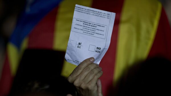 Un boletín no ofical del referéndum de autodeterminación de Cataluña - Sputnik Mundo
