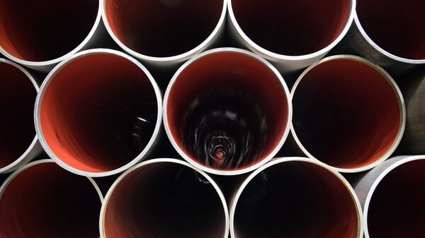 La fabricación del gasoducto Nord Stream 2 (archivo) - Sputnik Mundo