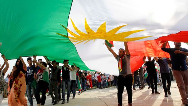 Partidarios del referéndum en el Kurdistán iraquí - Sputnik Mundo
