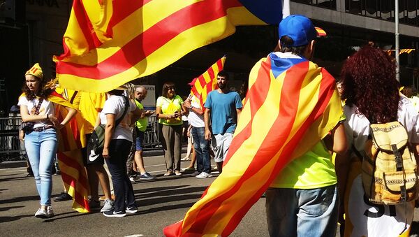 Protestas en Barcelona, Cataluña - Sputnik Mundo