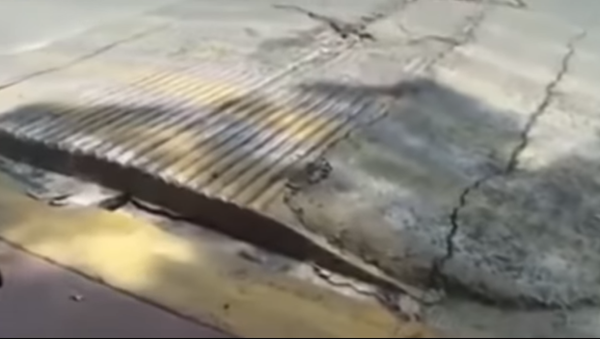 Así 'respira' el asfalto tras el terremoto en México - Sputnik Mundo