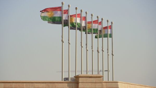 Banderas de Kurdistán iraquí - Sputnik Mundo