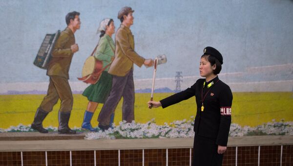 El metro de Pyongyang (imagen referencial) - Sputnik Mundo