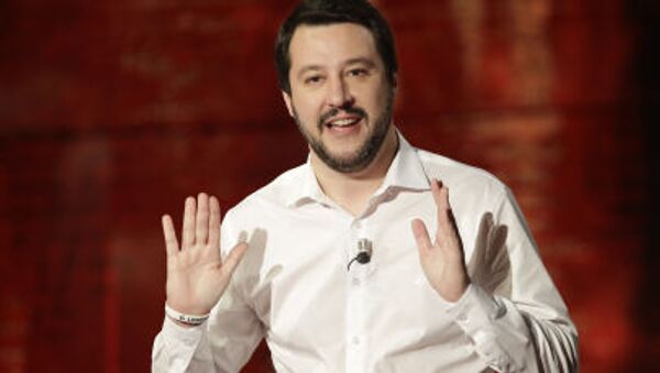 Matteo Salvini, el líder del partido Liga Norte - Sputnik Mundo