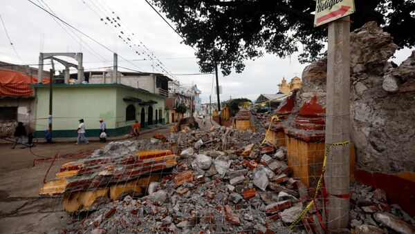 Consecuencias del terremoto en México - Sputnik Mundo