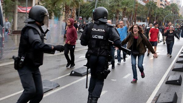 Disturbios en Barcelona - Sputnik Mundo