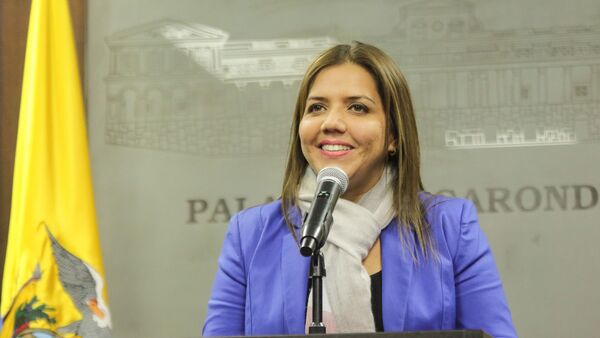 María Alejandra Vicuña, vicepresidenta encargada de Ecuador - Sputnik Mundo
