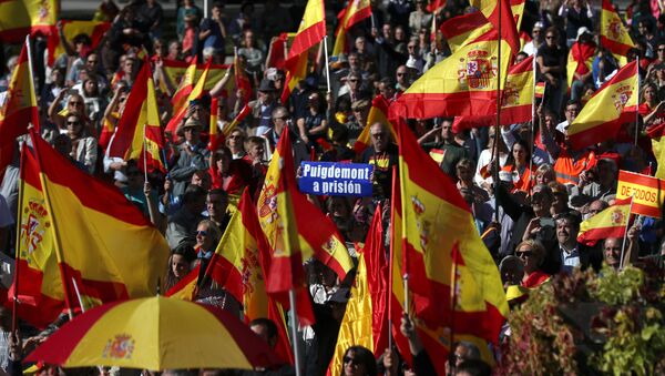 La manifestación en Madrid (archivo) - Sputnik Mundo