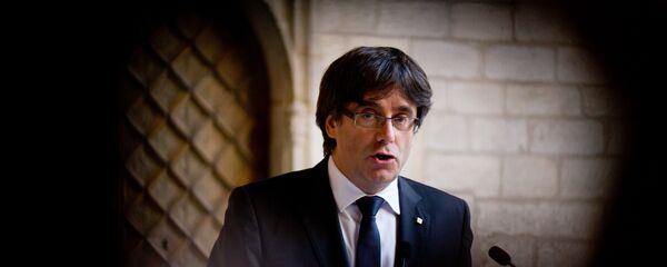 Carles Puigdemont, el expresidente del Gobierno catalán Carles Puigdemont, el expresidente del Gobierno catalán - Sputnik Mundo