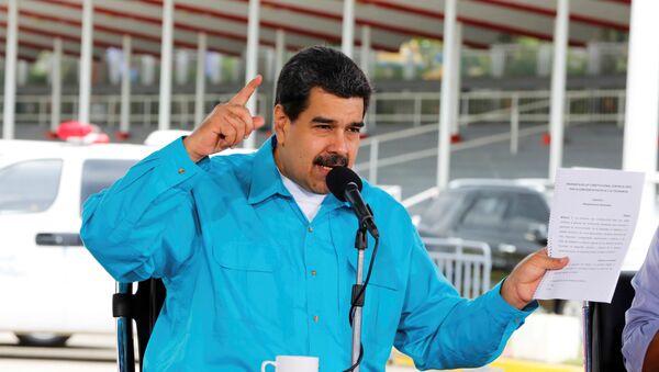 Venezuela's President Nicolas Maduro speaks during an event to handover ambulances for Miranda state government in Caracas - Sputnik Mundo