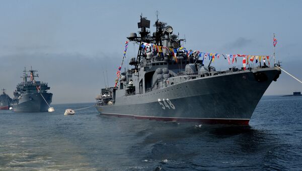 El buque ruso Almirante Panteleev - Sputnik Mundo