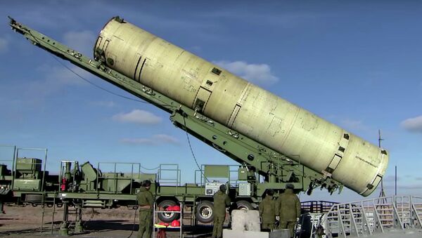 Пуск модернизированной противоракеты системы ПРО на полигоне Сары-Шаган - Sputnik Mundo