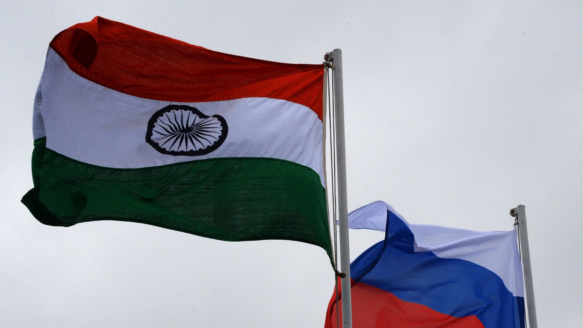 Las banderas de la India y Rusia - Sputnik Mundo, 1920, 31.03.2022