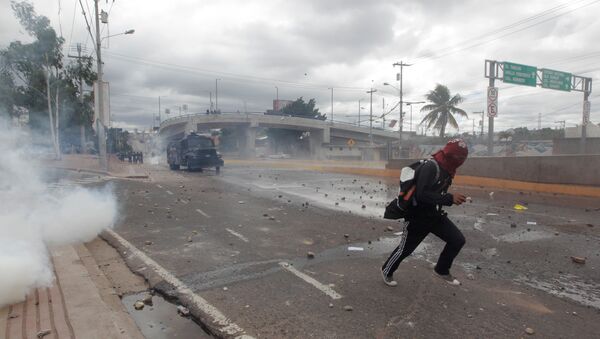 Protestas en Tegucigalpa, la capital de Honduras - Sputnik Mundo