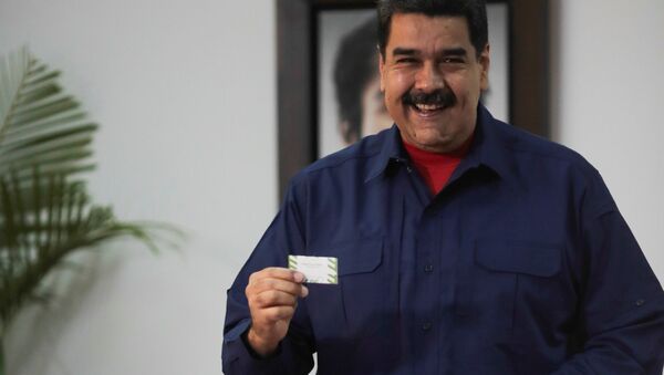 Nicolás Maduro, presidente de Venezuela, durante las elecciones municipales en Venezuela - Sputnik Mundo