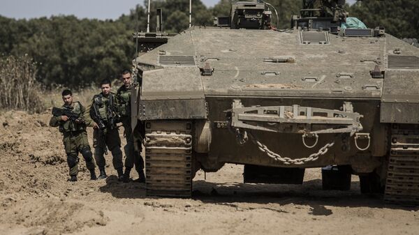 Ejército israelí en la Franja de Gaza - Sputnik Mundo