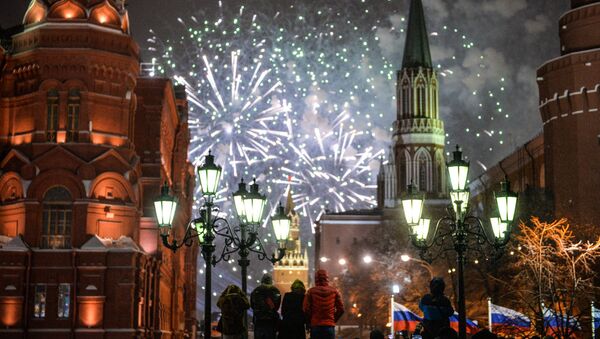 Celebración de Año Nuevo en Rusia (archivo) - Sputnik Mundo